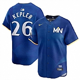 Men's Minnesota Twins #26 Max Kepler Royal 2024 City Connect Limited Stitched Jersey Dzhi,baseball caps,new era cap wholesale,wholesale hats